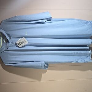 Drake Sportswear Powder Blue Heather Polo Shirt 4X NWT